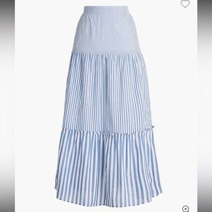 J Crew Factory Tiered Ruffle Maxi Skirt (S)